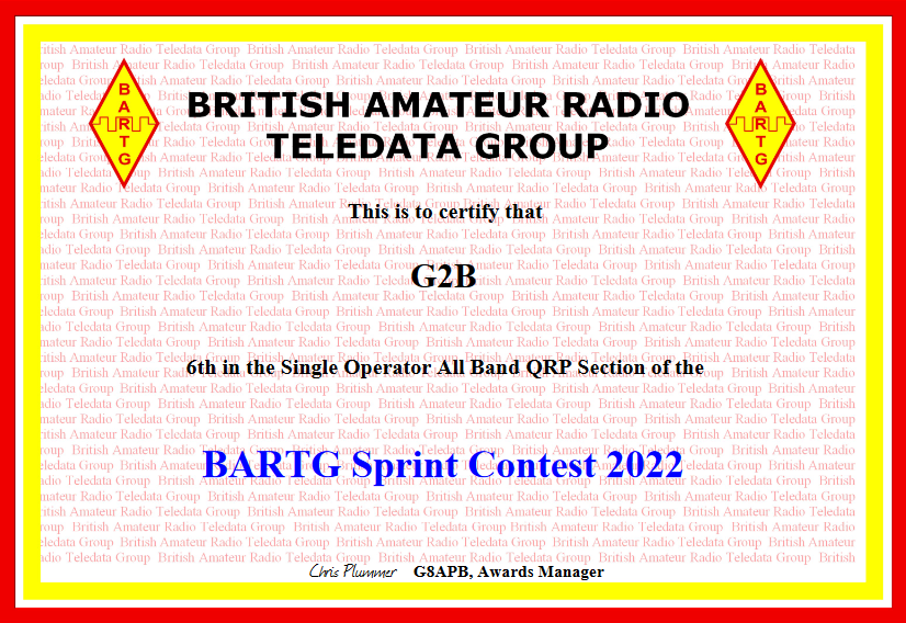 BARTG Sprint 2022