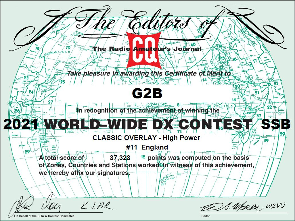 CQ WWDX SSB 2021 - Classic overlay